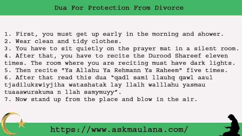 7 Strong Dua For Protection From Divorce