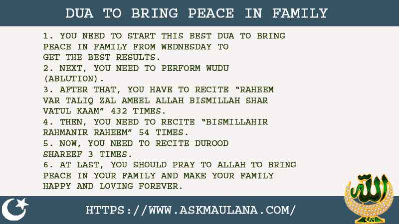 6 Amazing Dua To Bring Peace In Family