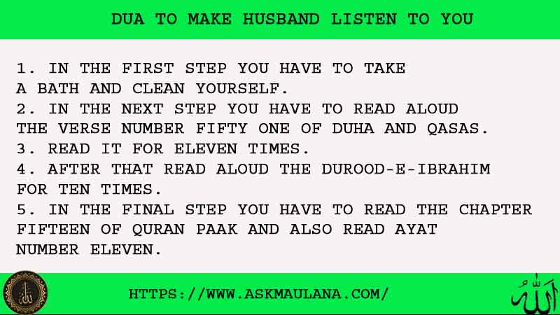 5 Strong Dua To Make Husband Listen To You