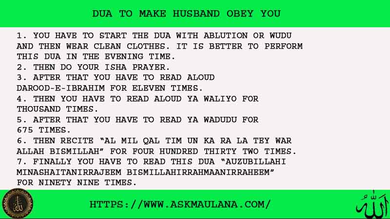 7 Powerful Dua To Make Husband Obey You
