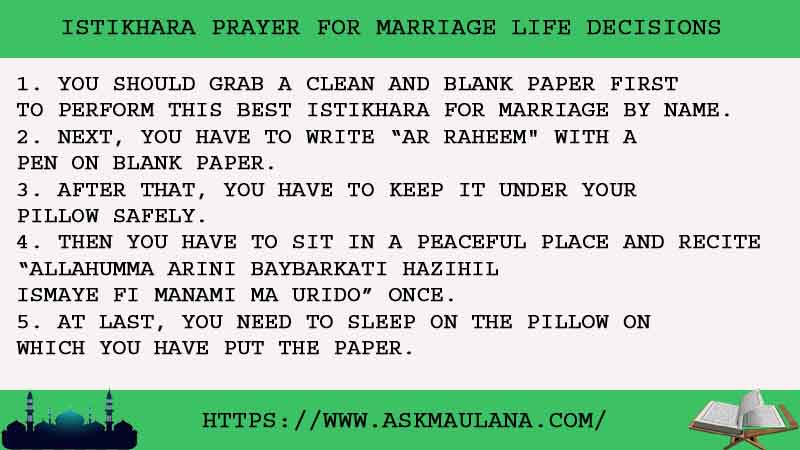 5 Strong Istikhara Prayer For Marriage Life Decisions