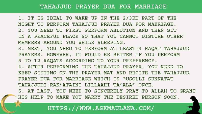 5 Authentic Tahajjud Prayer Dua For Marriage