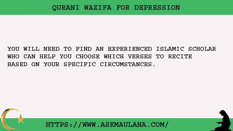 No.1 Best Qurani Wazifa For Depression