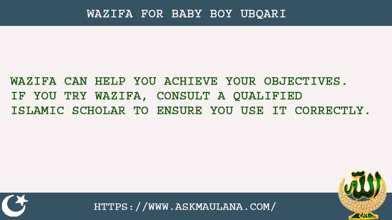 Strong Wazifa For Baby Boy Ubqari