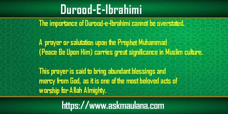 Durood-E-Ibrahimi