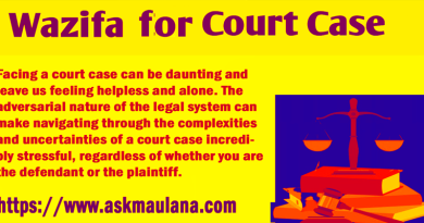 Wazifa for Court Case