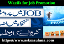 Wazifa for Job Promotion