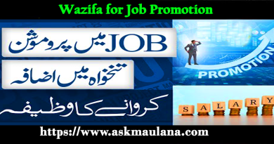 Wazifa for Job Promotion